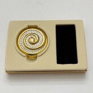 Vintage Estee Lauder Sparkling Swirl Solid Perfume Powder Compact 1998